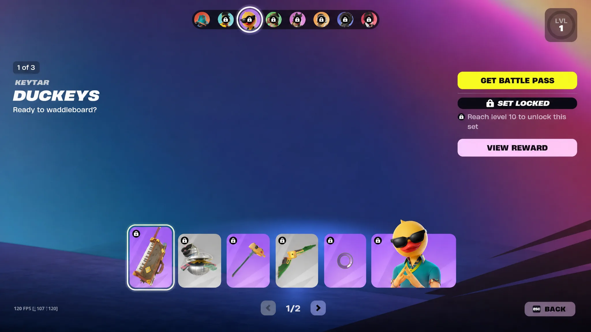 Fortnite Chapter 7 Season 3 Cluster Set