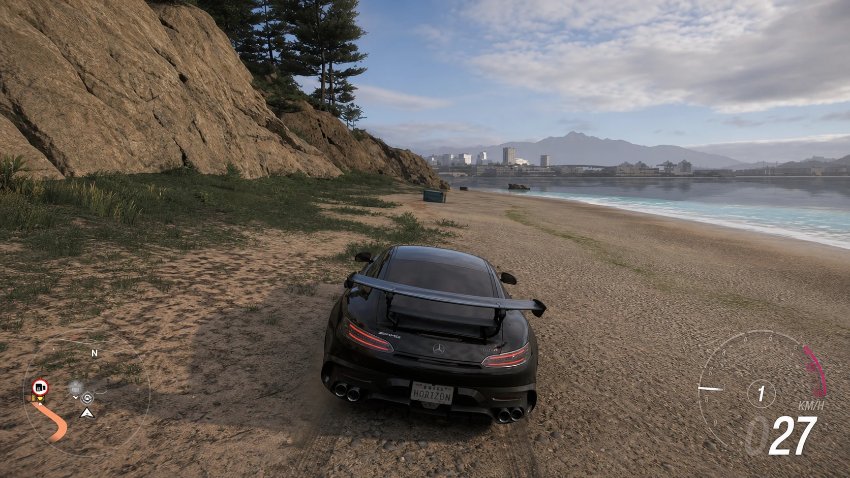 Forza Horizon 6 map showing the Nangan eastern shore treasure spot