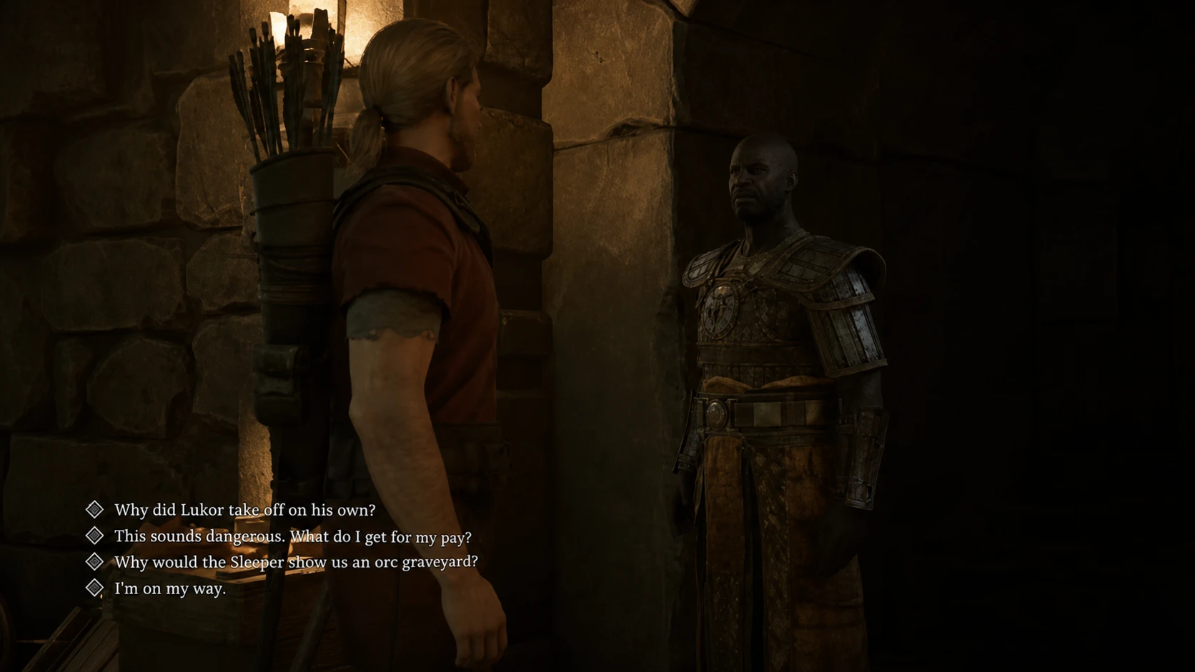 Speaking to Cor Angar in the Sleeper Temple