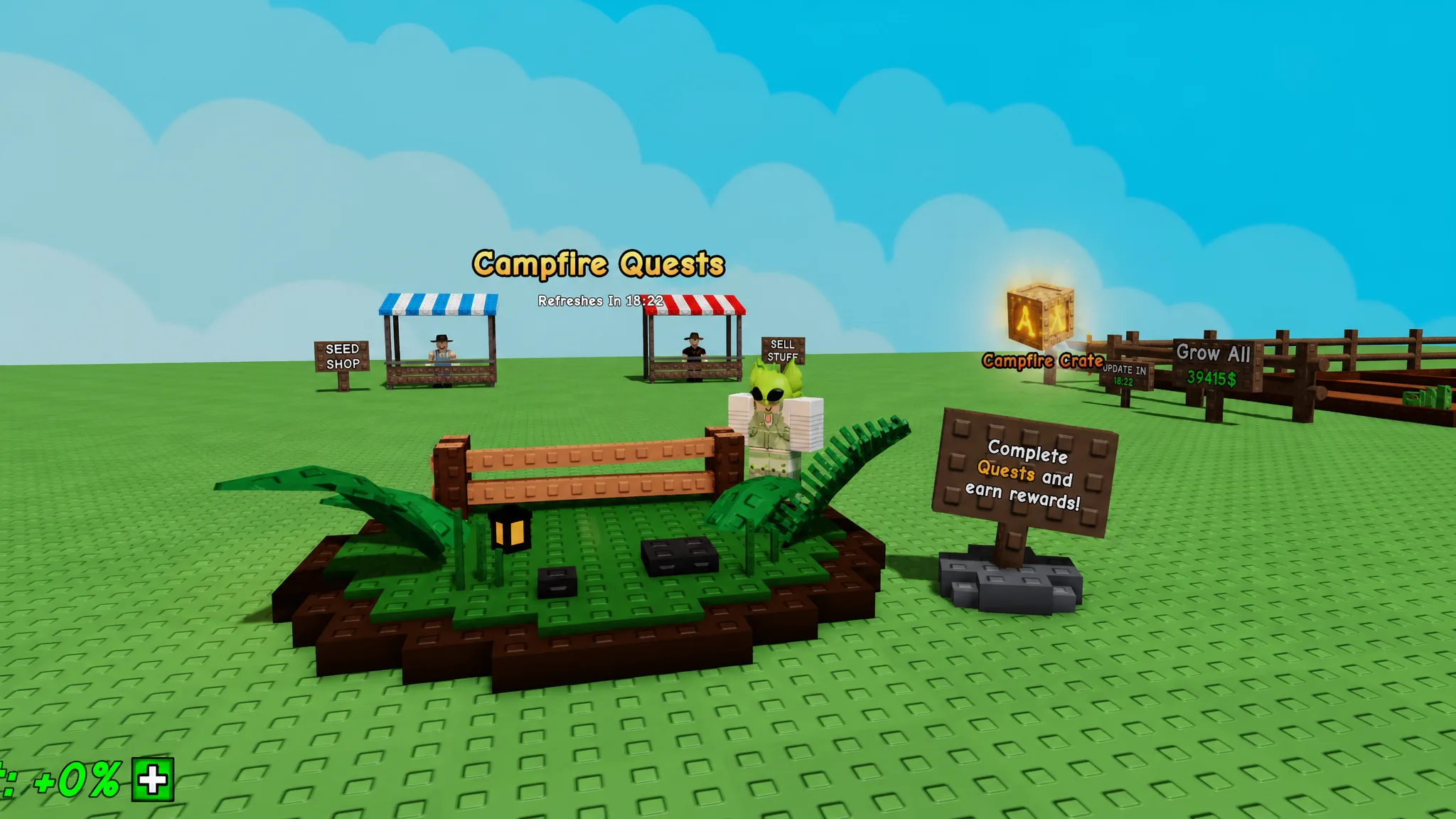 How to complete Campfire Quests in Grow a Garden