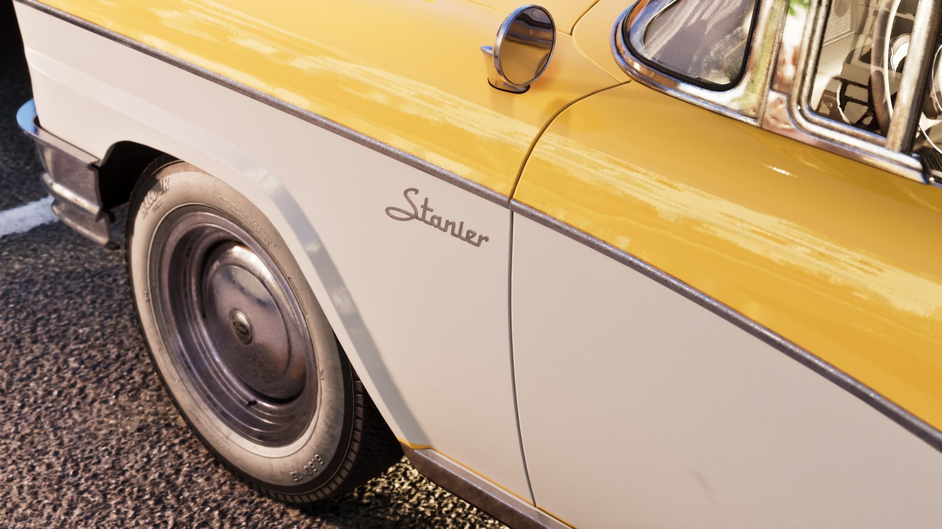 '55 Vapid Stanier chrome grille and whitewalls