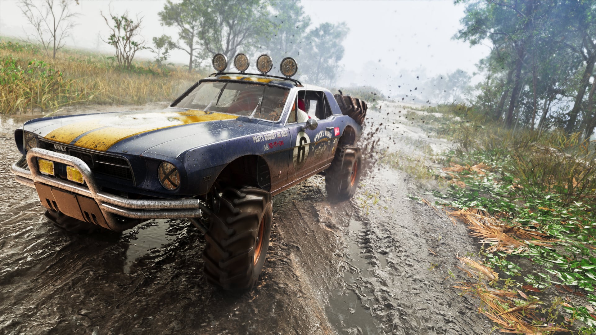 '67 Vapid Dominator Buggy off-roading through mud, GTA 6