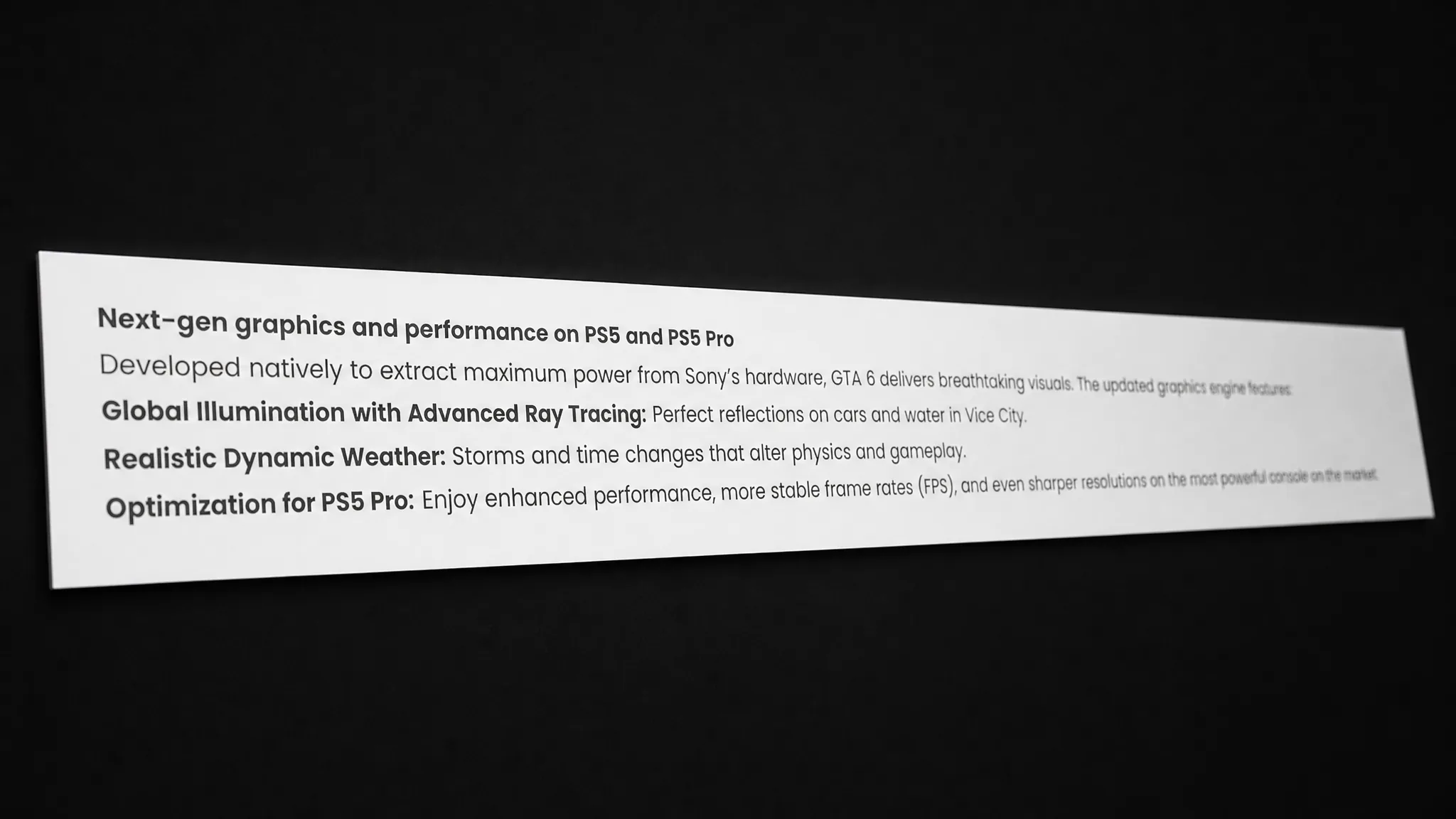 GTA 6 PS5 Pro Enhancements