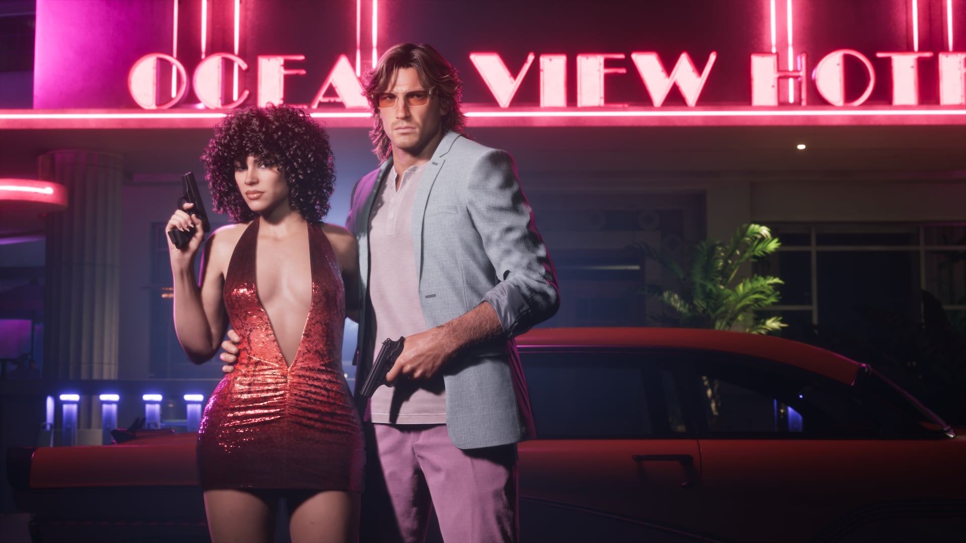 Vintage Vice City Pack key art at the Ocean View Hotel