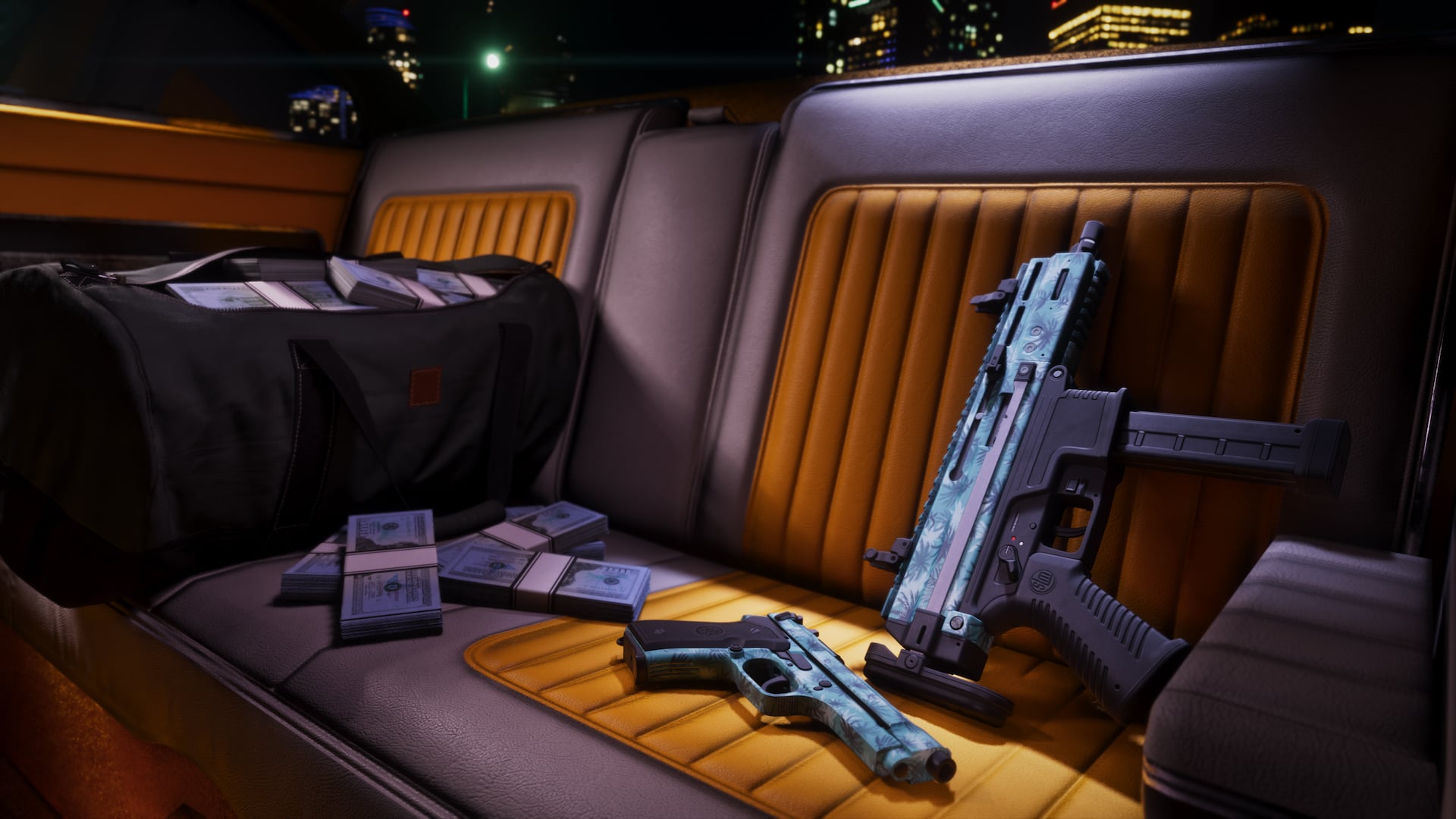 Tropical palm-tree weapon pattern, Vintage Vice City Pack