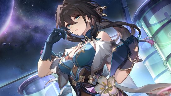 Honkai Star Rail's Ruan Mei in key art from her version