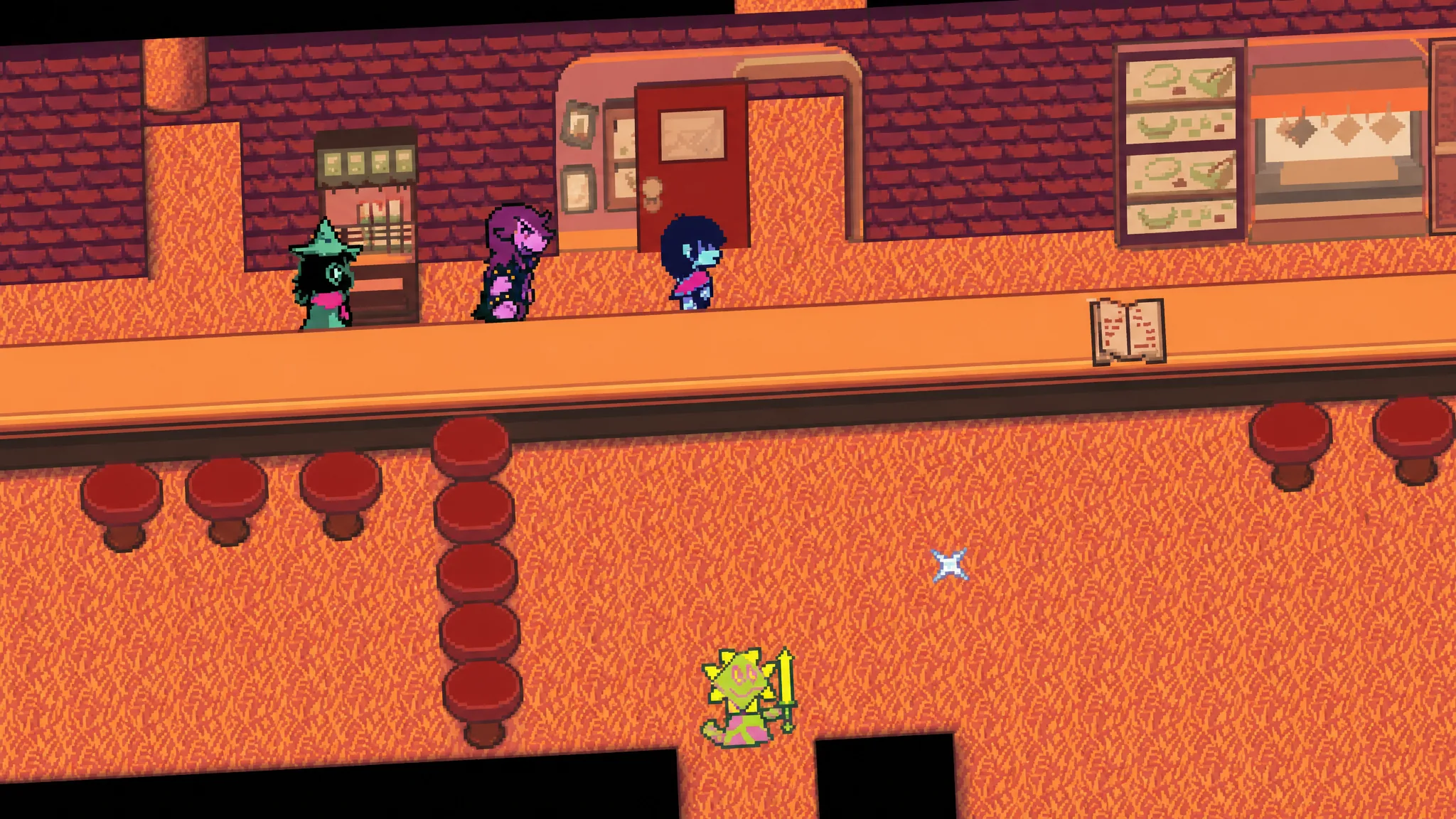The door that leads to Aqua in Deltarune