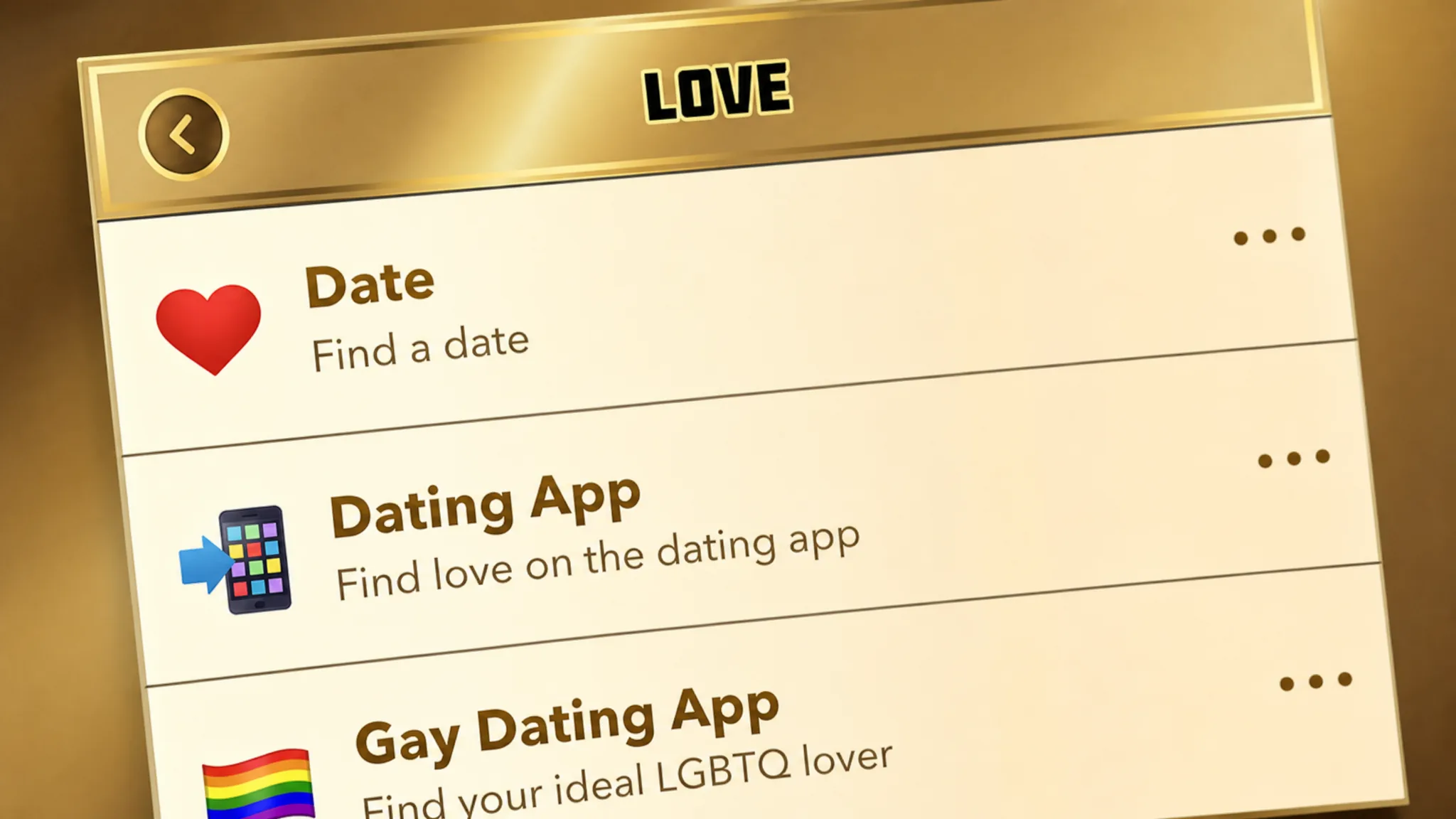BitLife dating menu under Activities