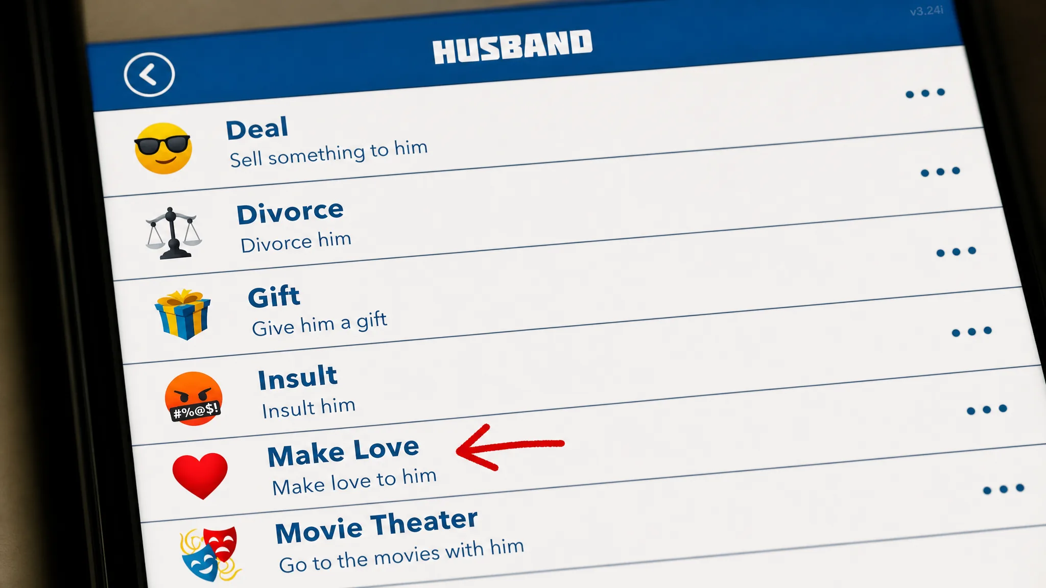 Make Love option in BitLife