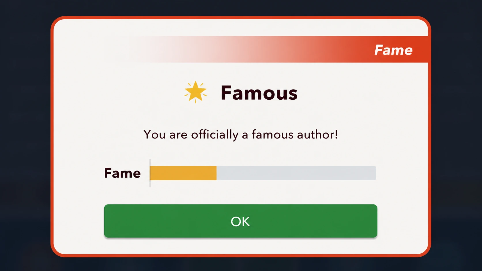 Famous author in bitlife