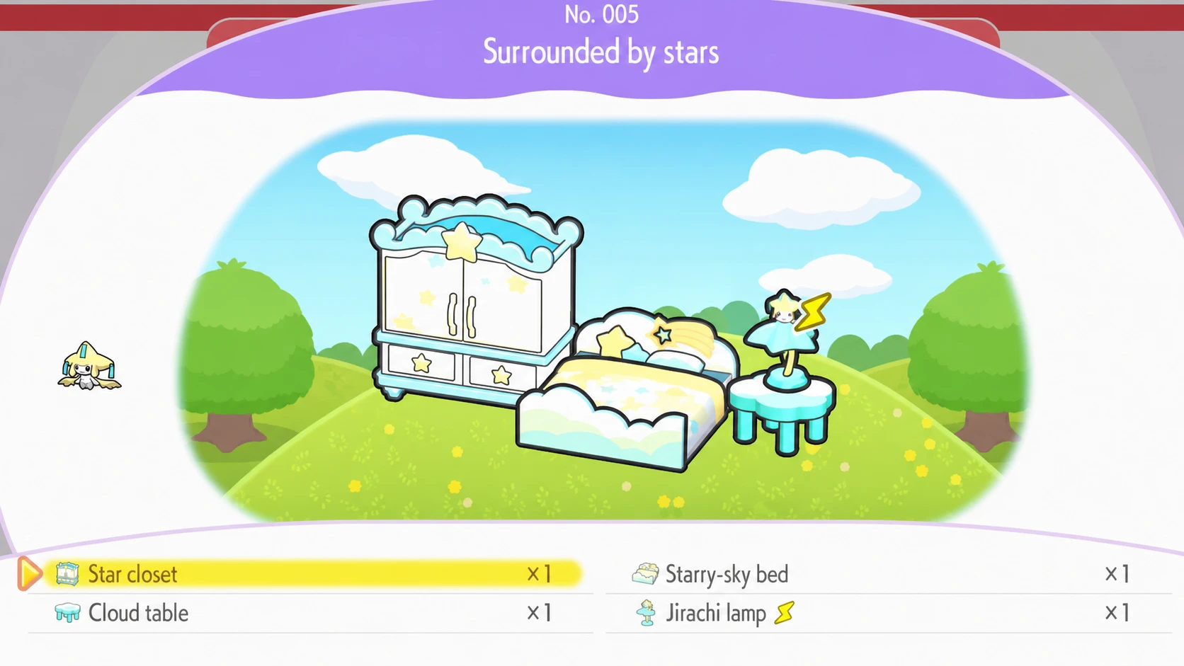 Jirachi habitat in pokopia