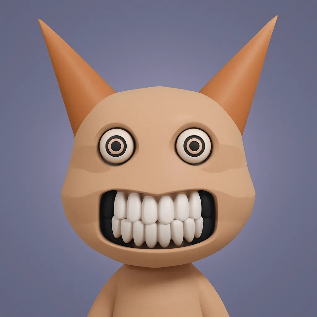 Human-like teeth or sharp fangs