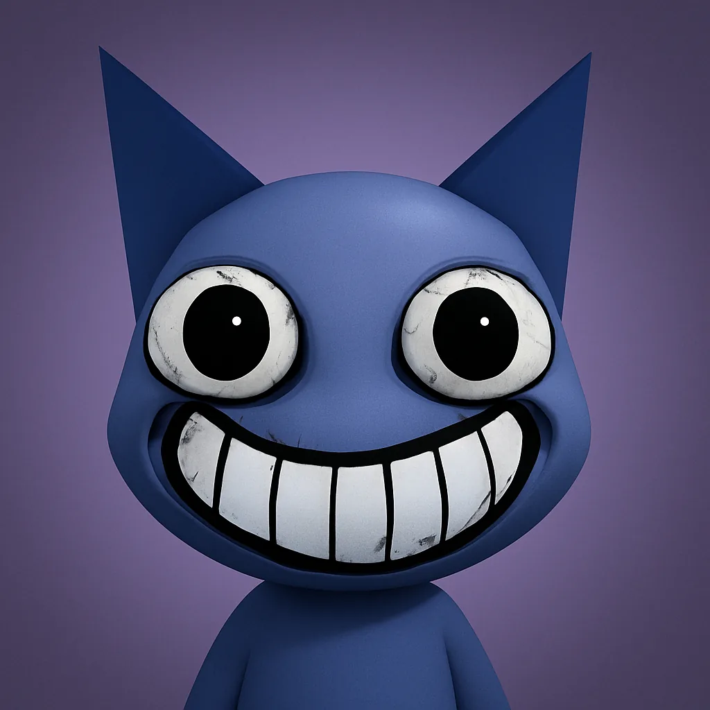 Wide creepy grin