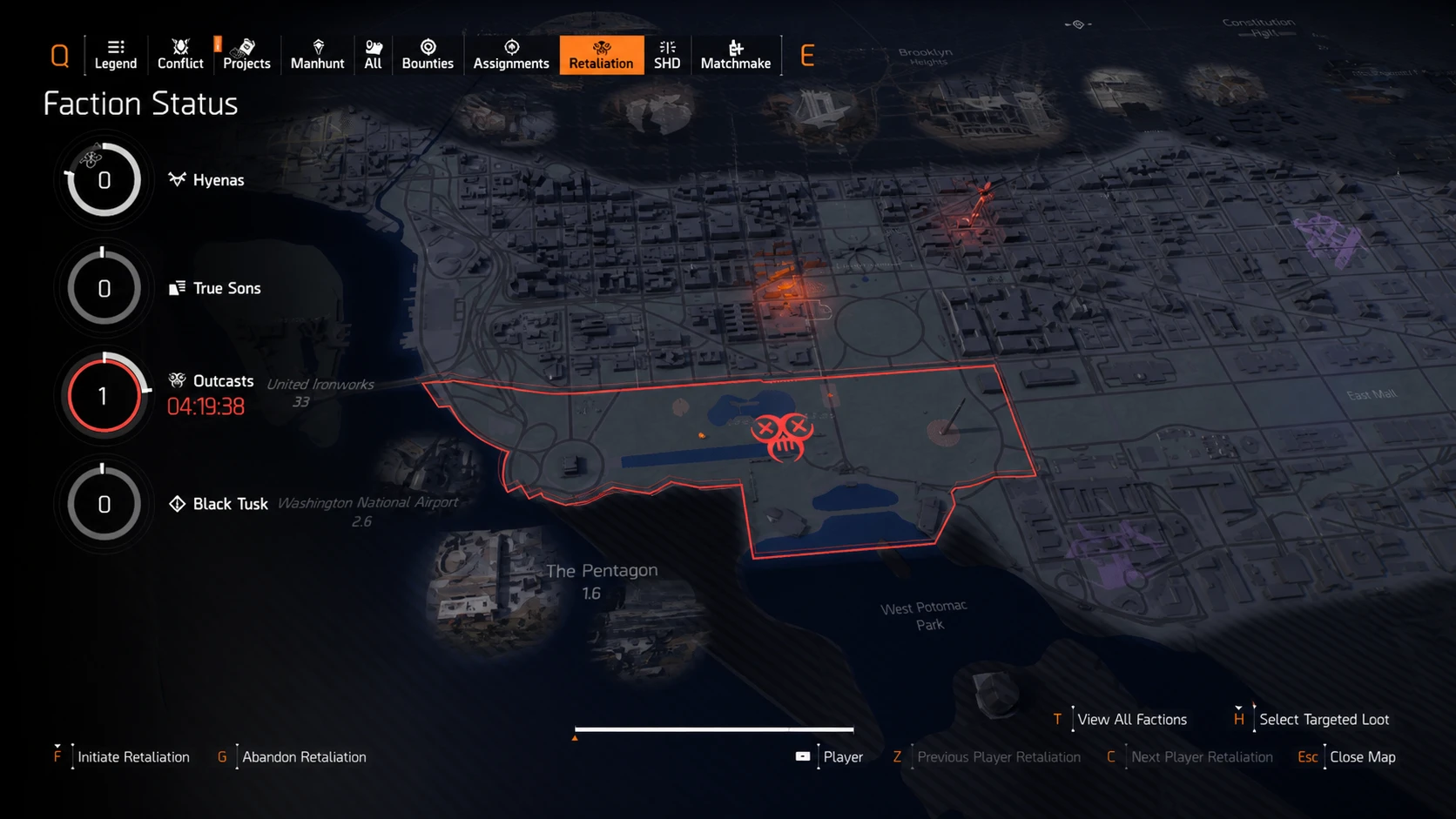 Starting Retaliation in The Division 2