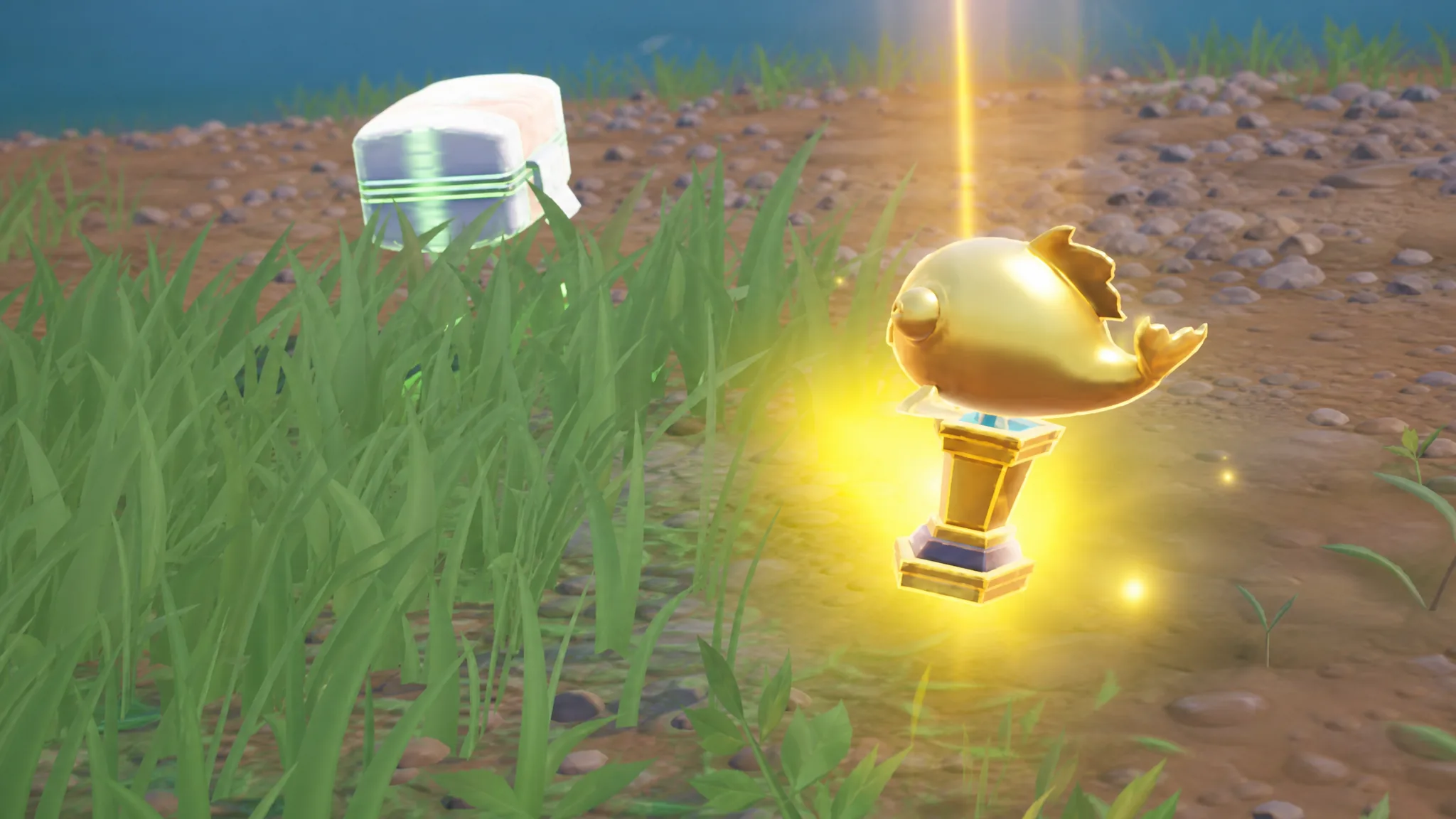 A caught mythic goldfish in fortnite