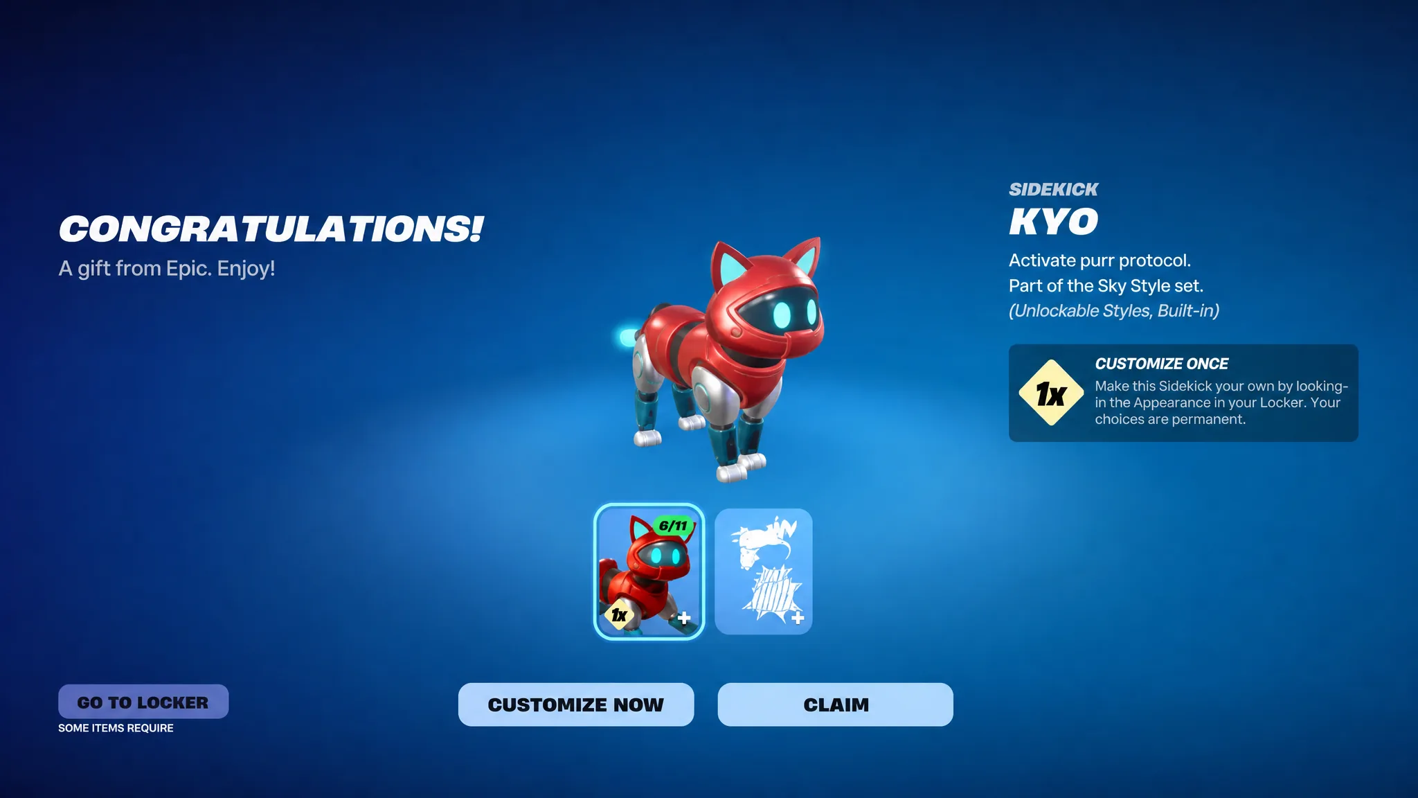 Fortnite Kyo Sidekick Free