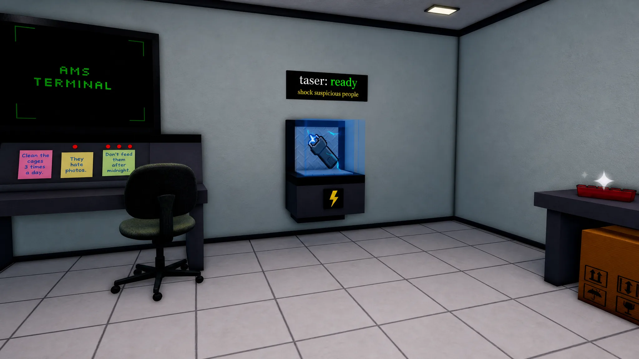 Taser in Animal Hospital