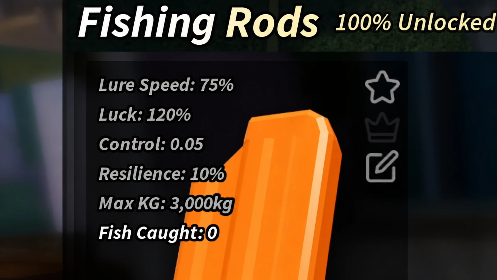 Creamsicle Rod Stats in Fisch