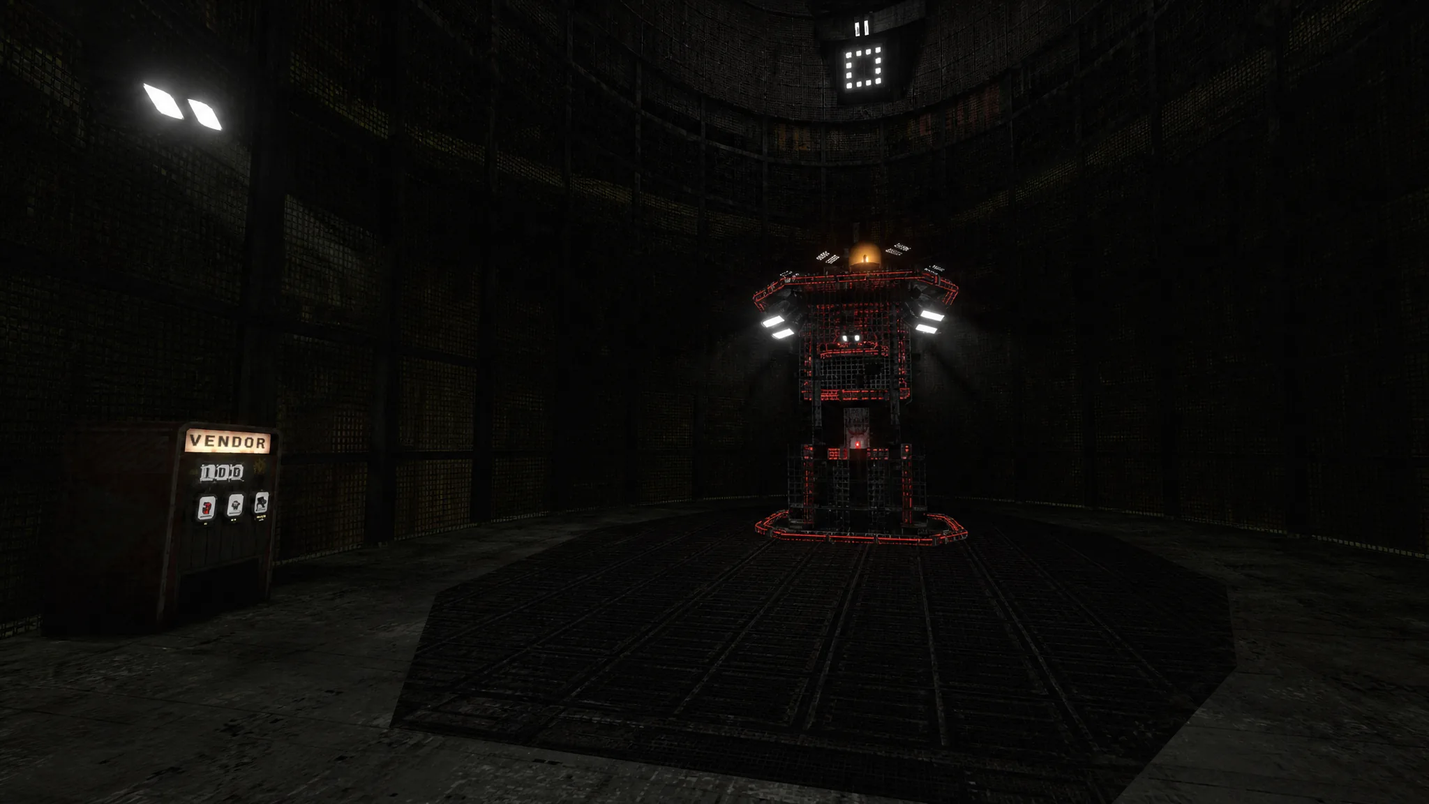 Looking at the elevator on the ground in interlude ascent 1