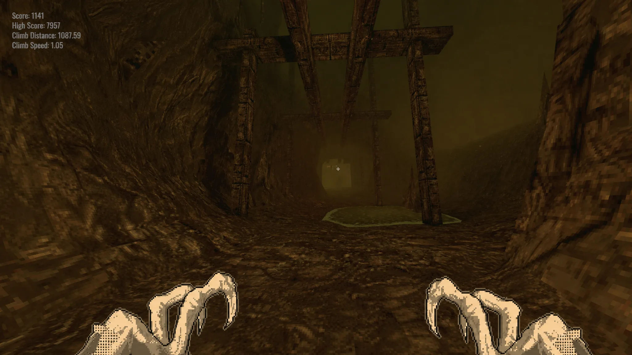 The cave cavern in interlude ascent 2 entrance