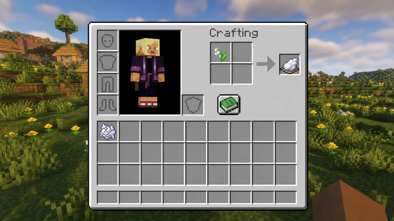 How to Make White Dye in Minecraft Crafting Recipe