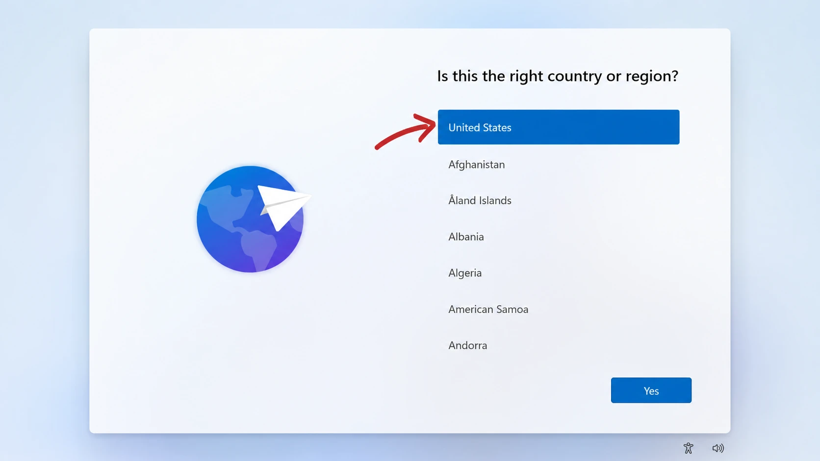 Windows 11 24H2 OOBE region