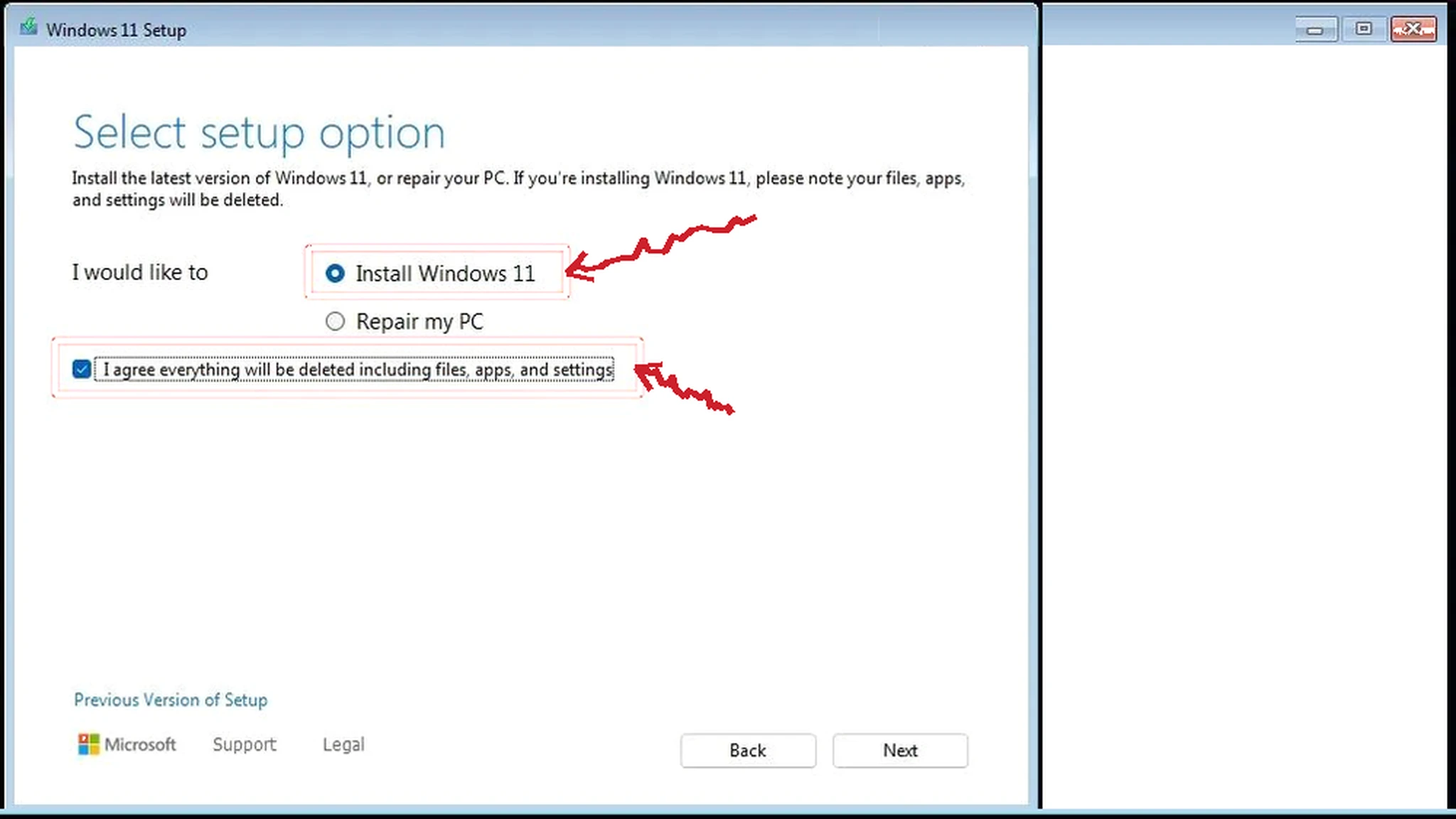Install Windows 11 24H2 option