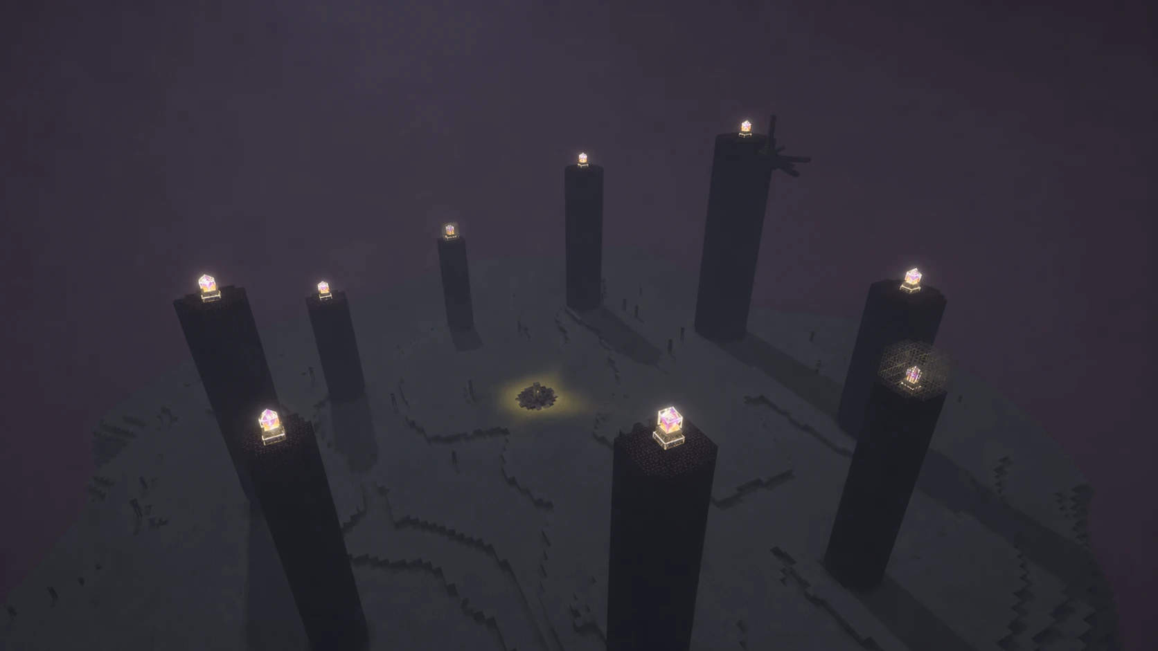 Obsidian Pillars in the End