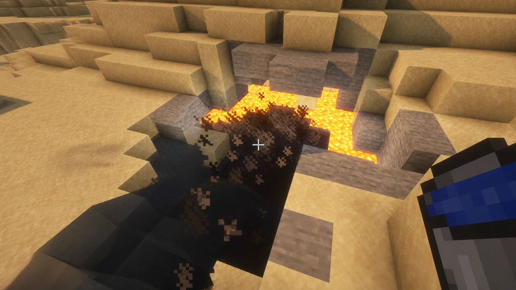 Make Obsidian in Minecraft with Water and Lava