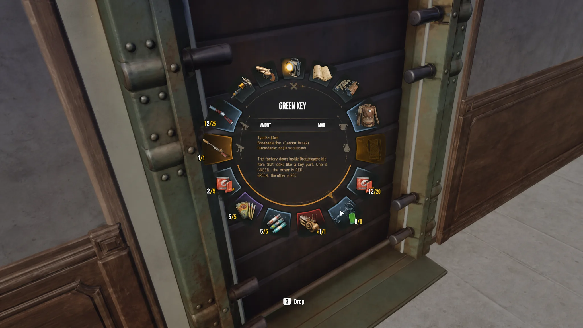 Opening the green door with the Green Key in SAND: Raiders of Sophie