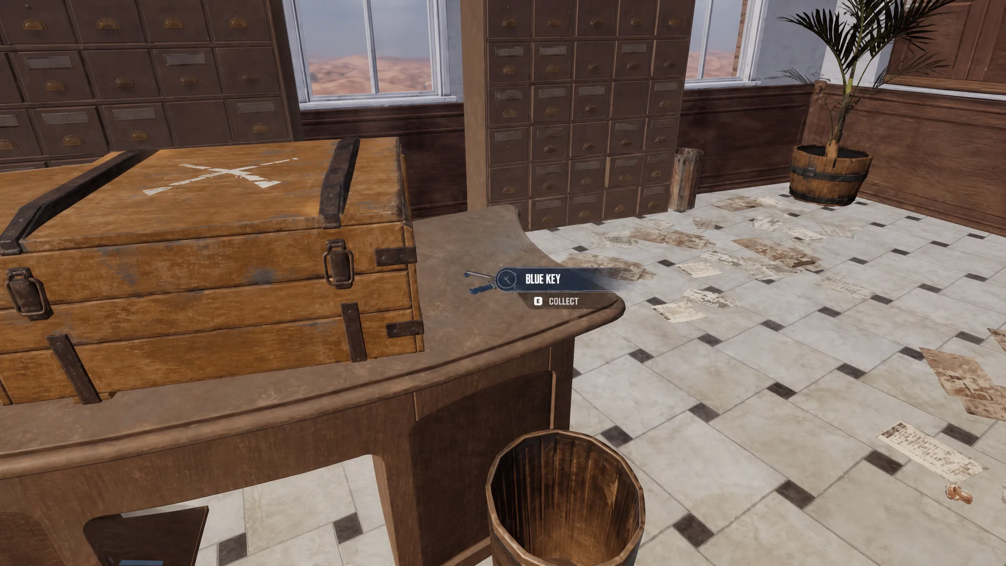 The Blue Key resting on a table inside the Kaiserplatz mansion