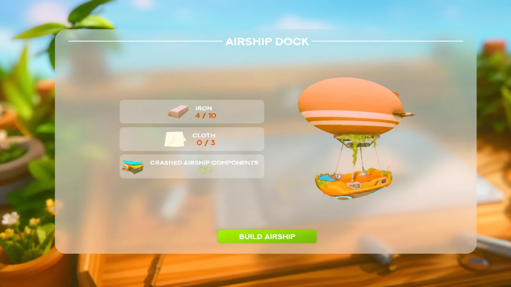Building the airship in Solarpunk