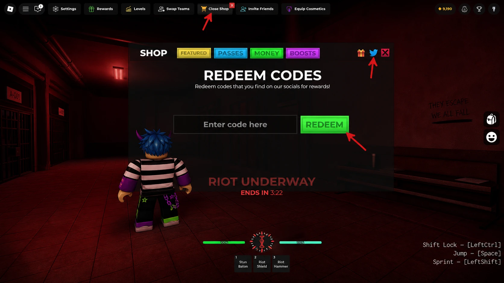 Asylum Life Codes