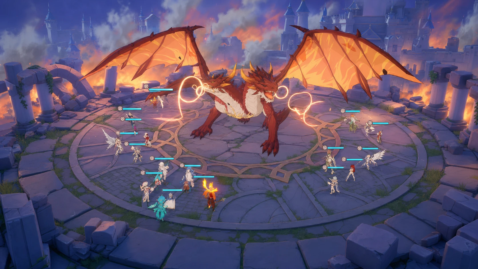 Dragon Traveler codes: a group of people attacking a dragon