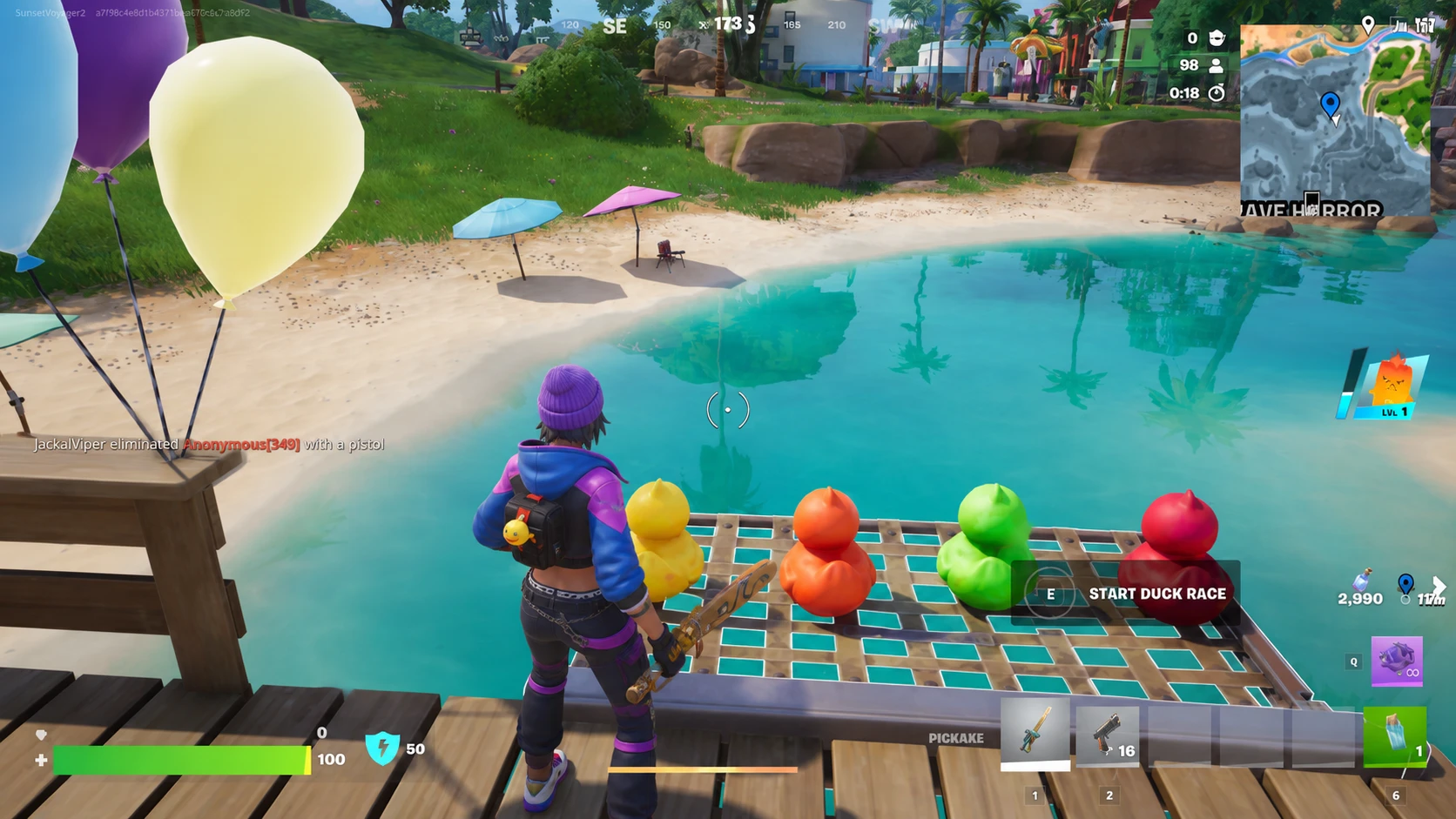 Starting the Duck Race