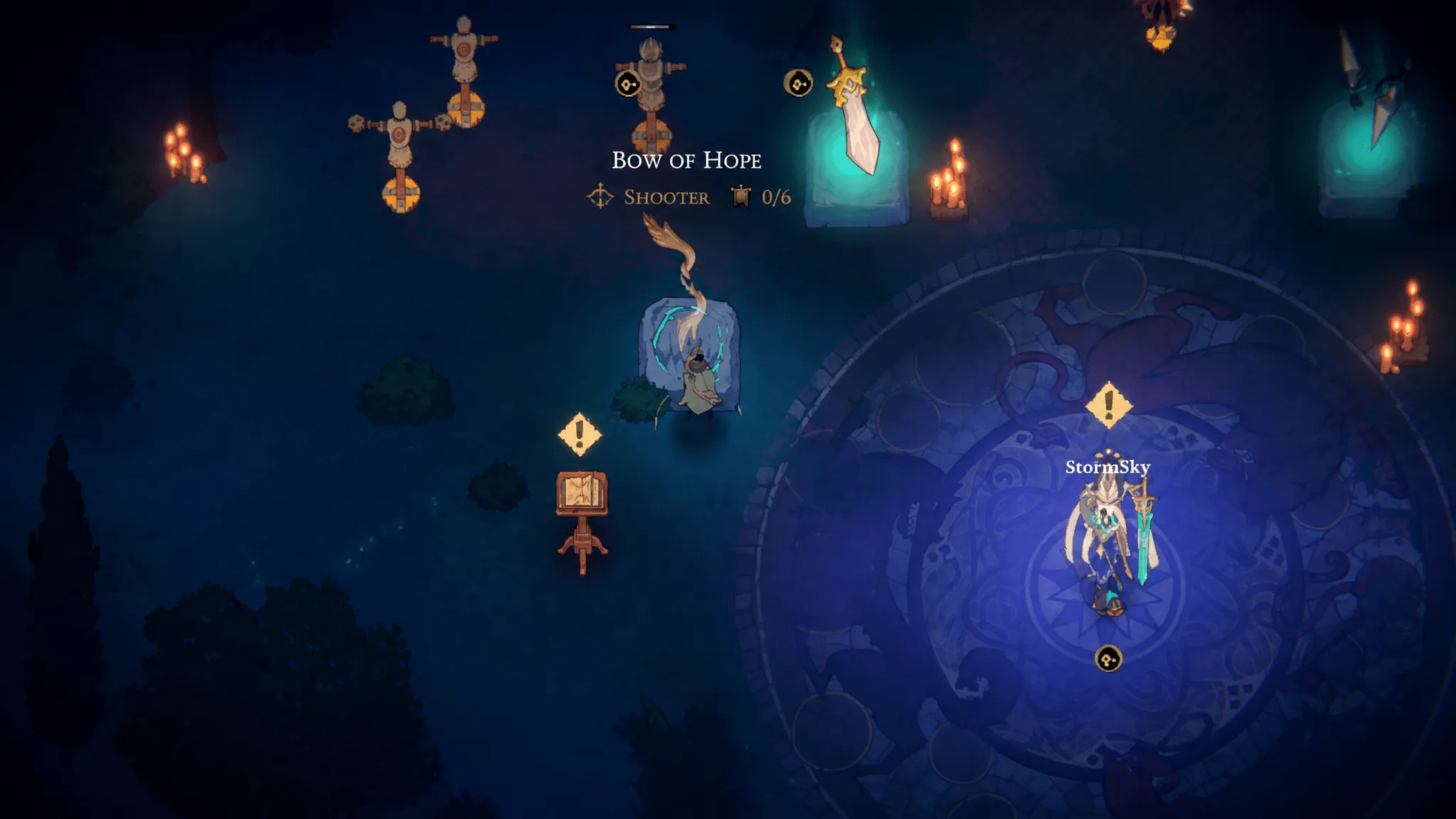 Choosing a weapon in 33 Immortals