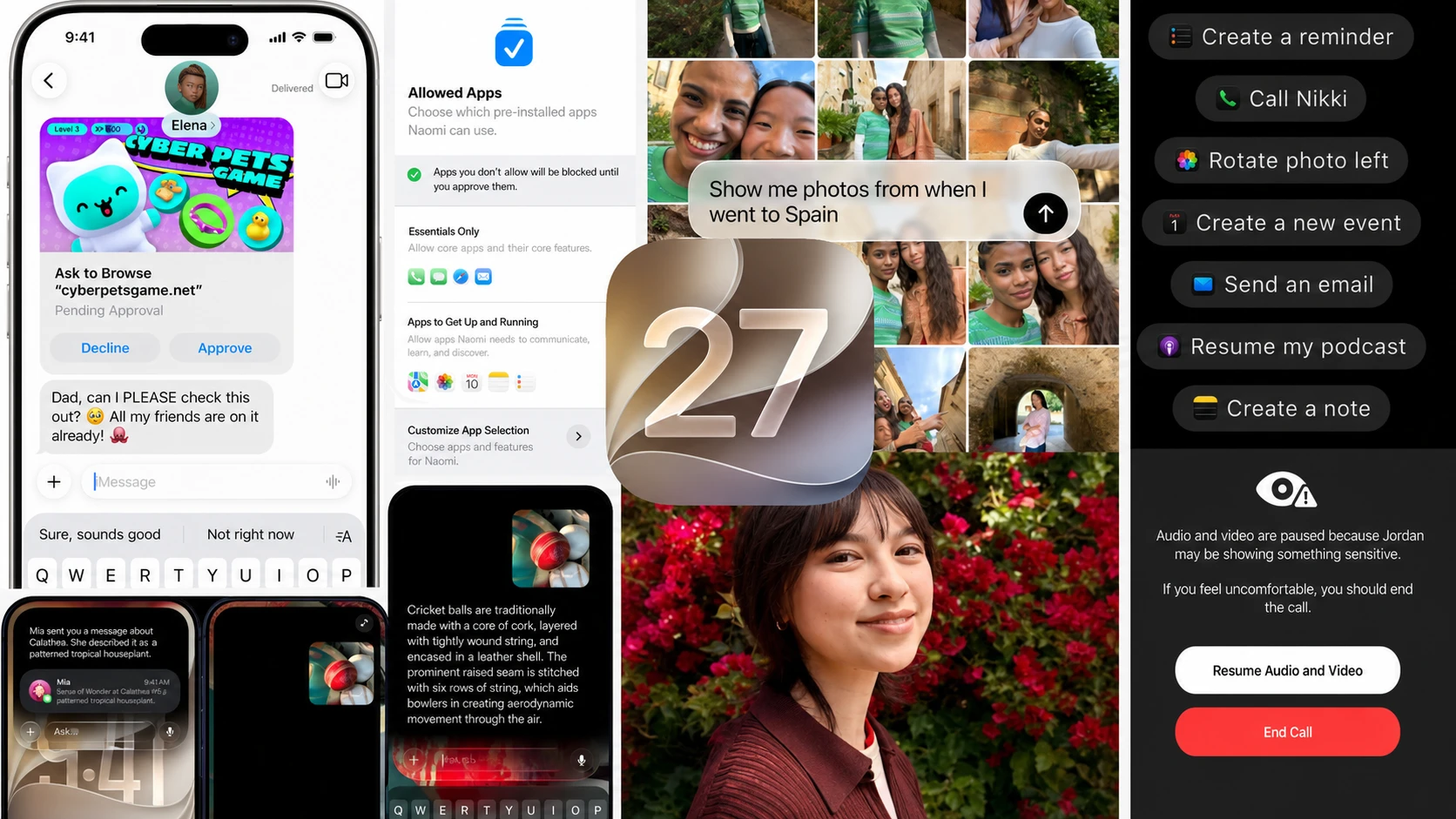 iOS 27 new features sheet