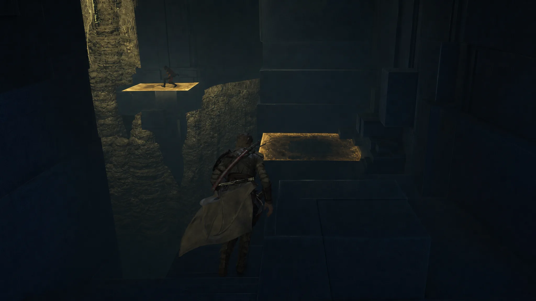 Nirmala running in front of you in Assassin's Creed Shadows