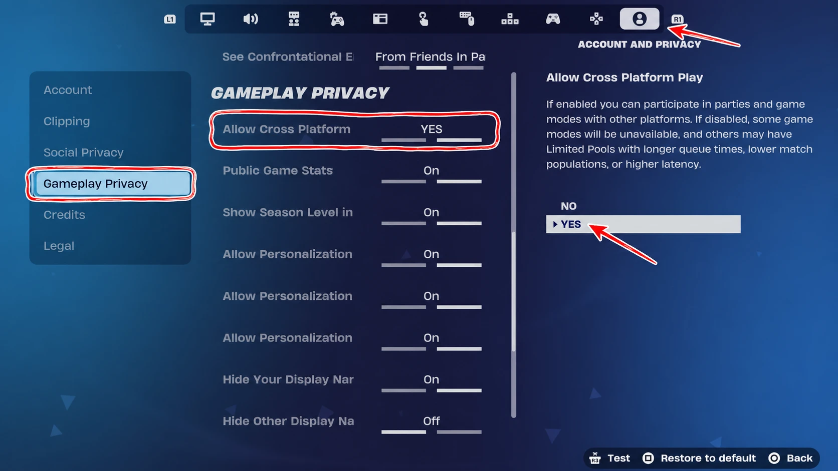 Fortnite Crossplay