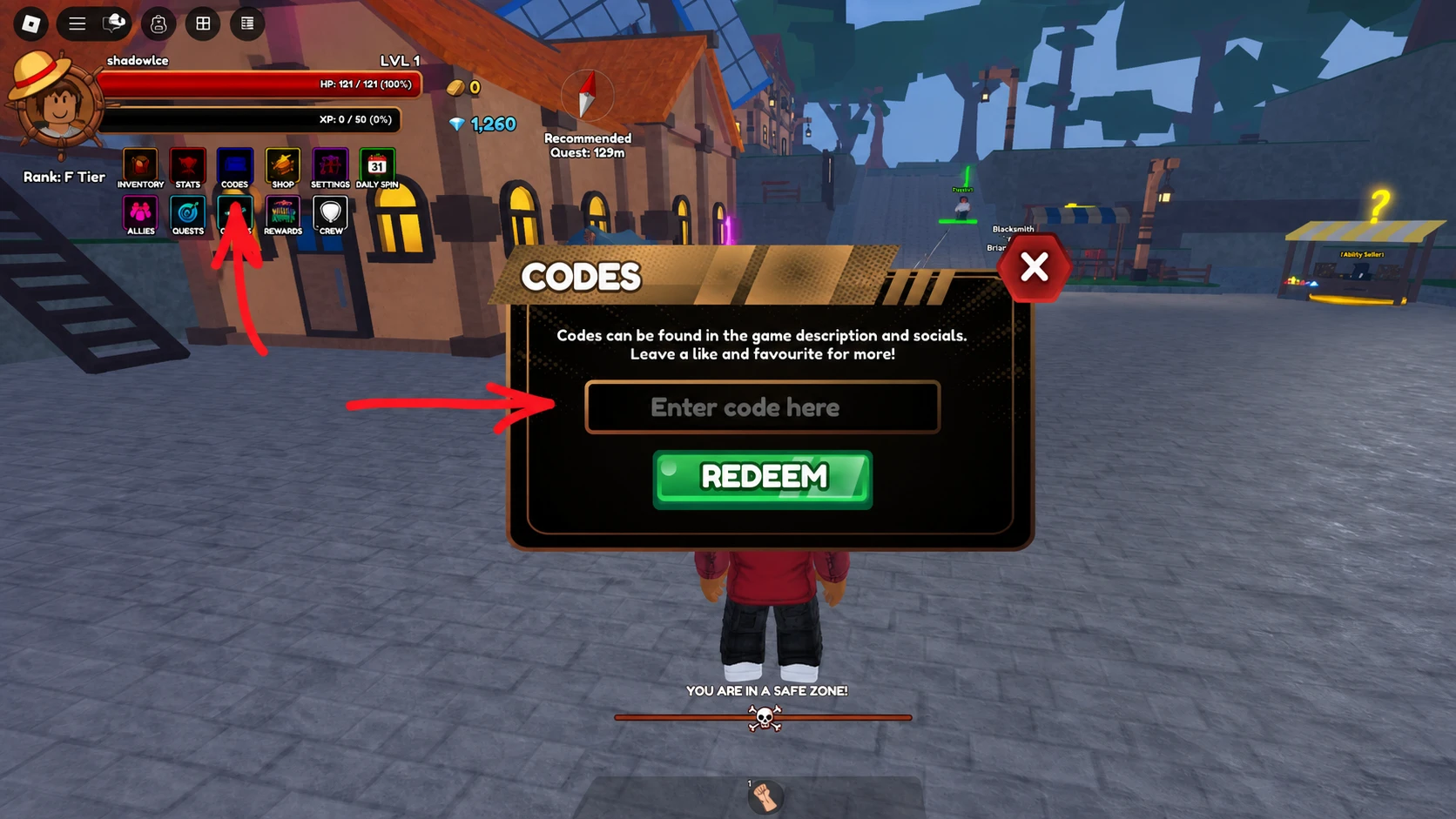 How to Redeem Codes in Chaos Piece