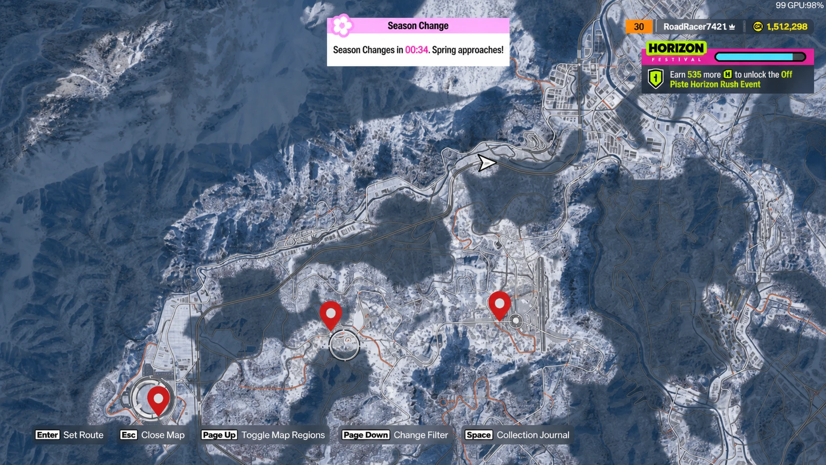 Cross country race in Forza Horizon 6