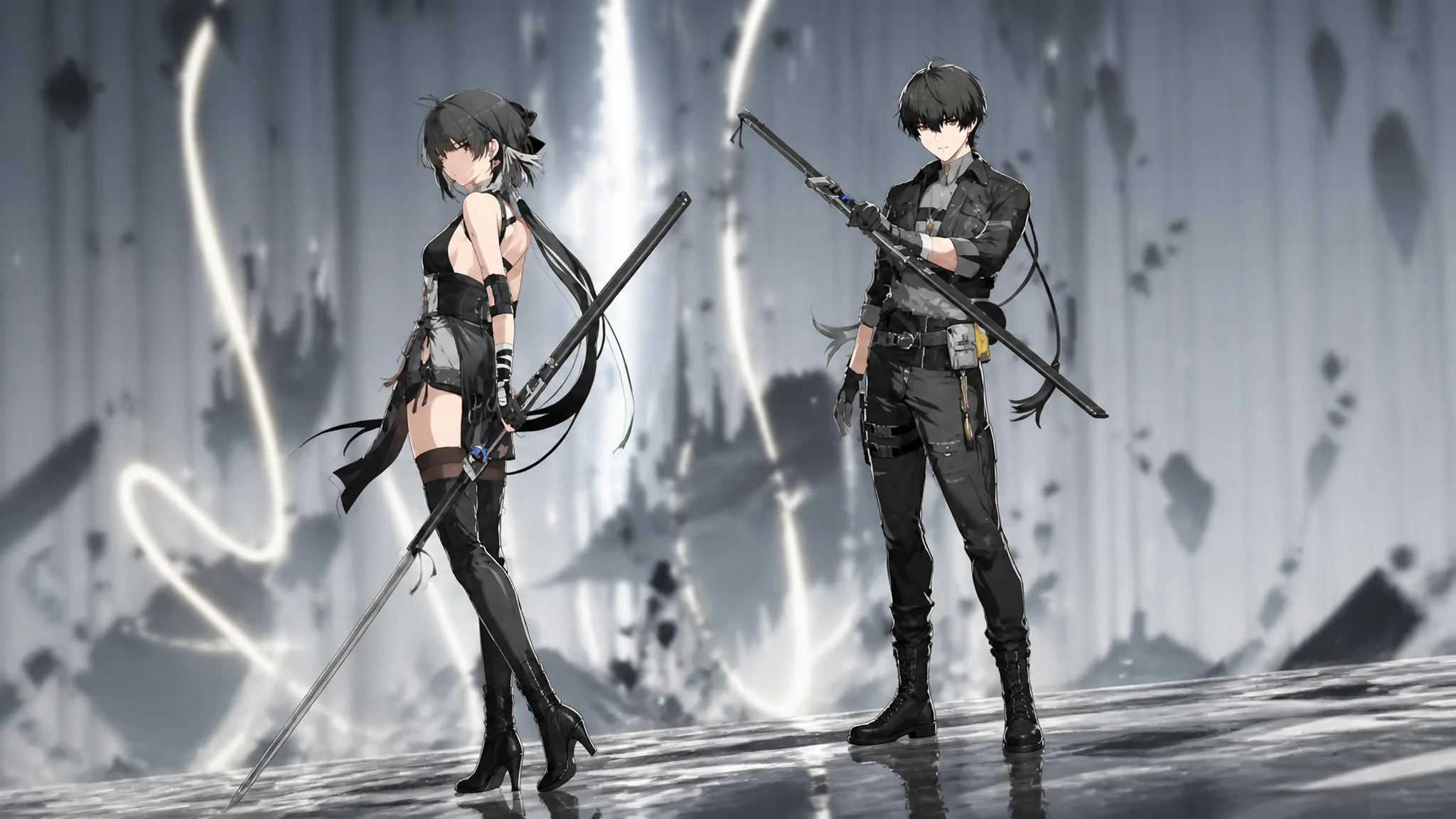 Wuthering Waves characters - The male and female versions of Rover