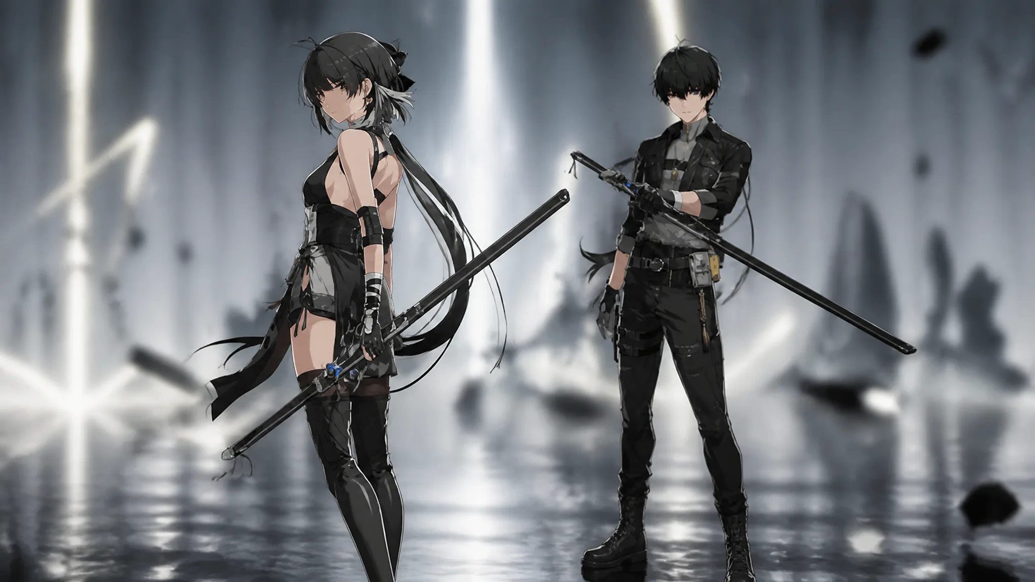 Wuthering Waves characters - The male and female versions of Rover