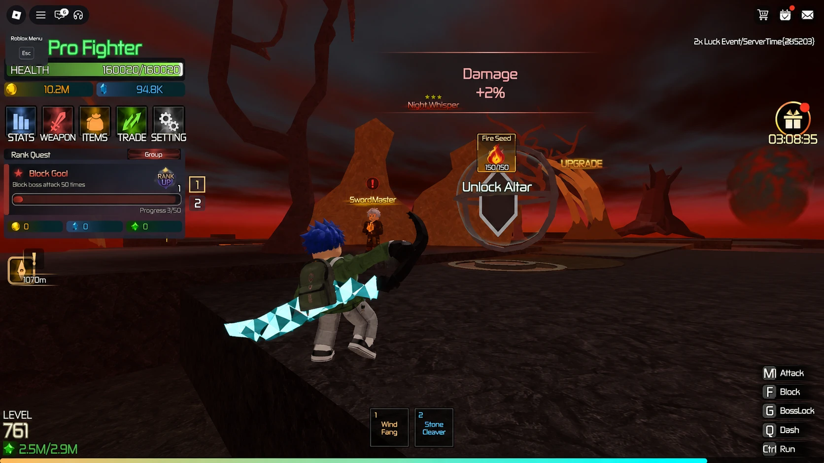 image showing location of the Damage Altar on Muspelheim