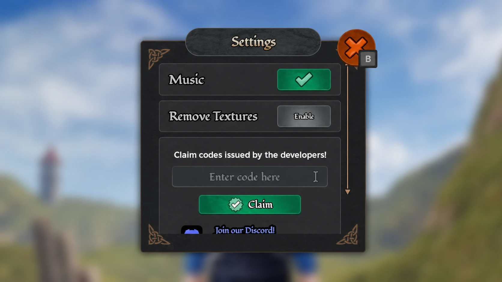 How to Train Your Dragon codes: An image of the code redemption box in Roblox