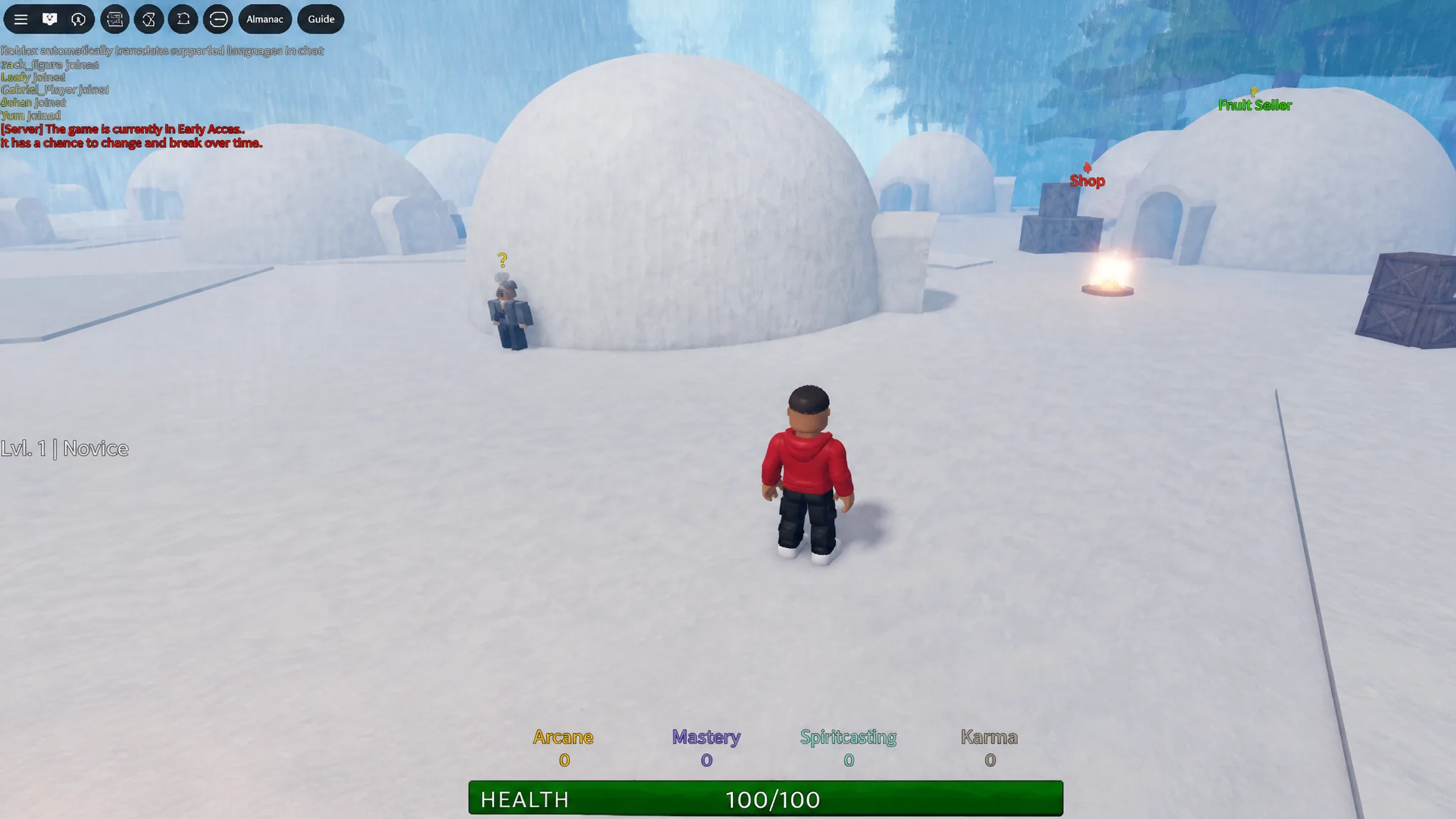 Redeeming Elementalism codes on Roblox