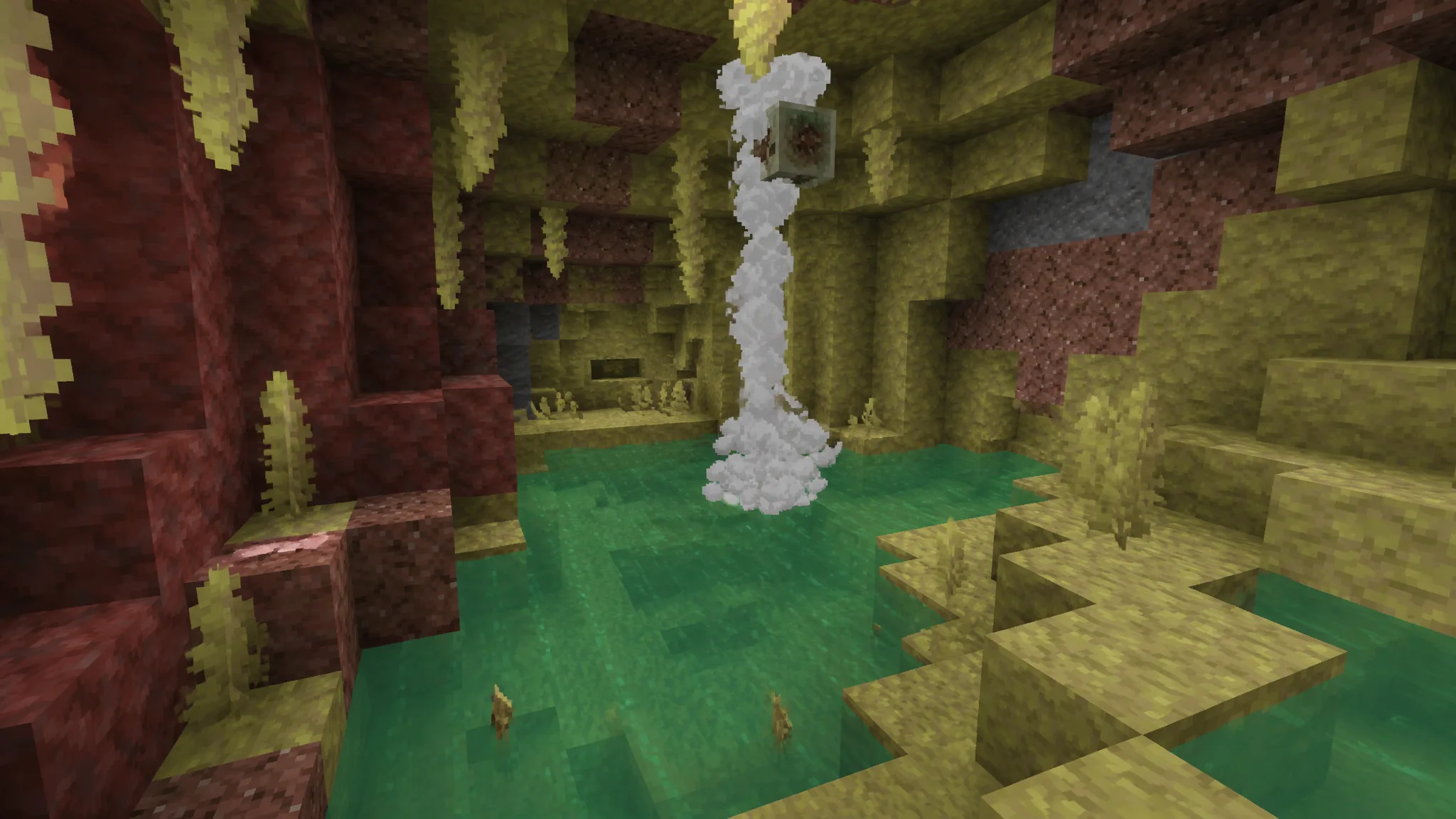 How Does a Geyser Work in Minecraft
