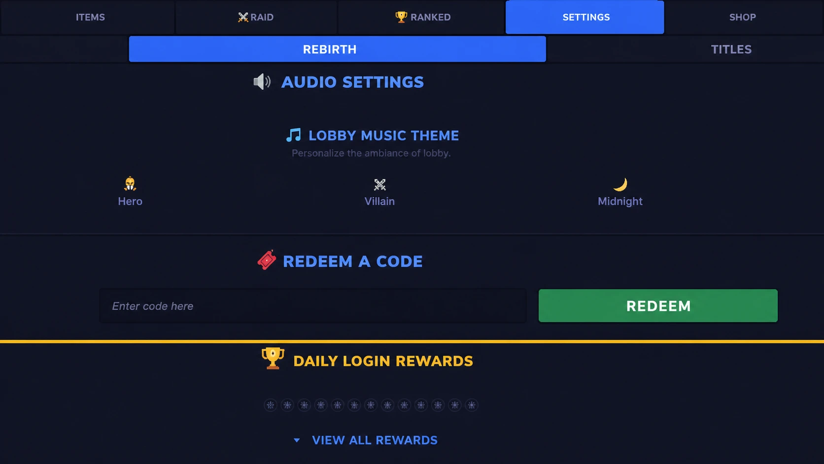 Quirk Incremental codes redemption screen showing the Redeem a Code input field