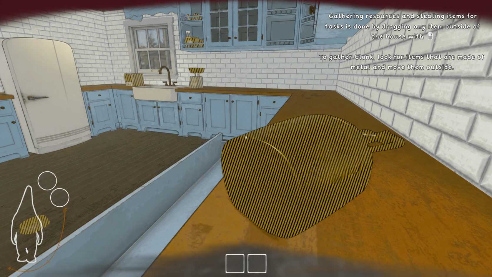 Metallic item in the kitchen