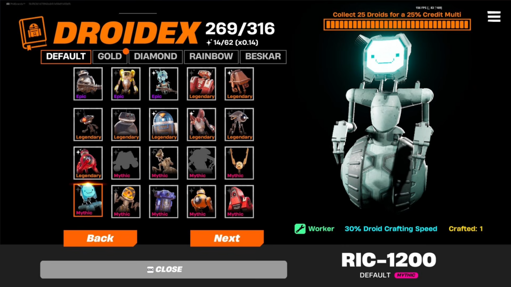All 11 Mythic Droids in Fortnite Droid Tycoon: Full List, Stats & How to Get Them